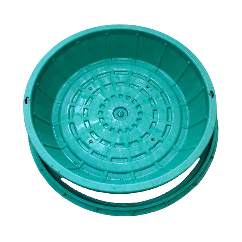 PE Green Sunken Round Square Manhole Cover With Ring